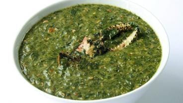 Callaloo Soup with Crab Recipe