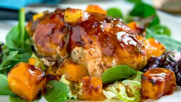 Mango Stuffed Chicken Breasts With Mango Glaze