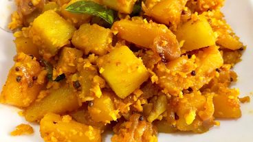 Curried Plantain and Roasted Vegetable Stew