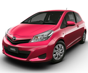 Red 2014 Toyota Yaris