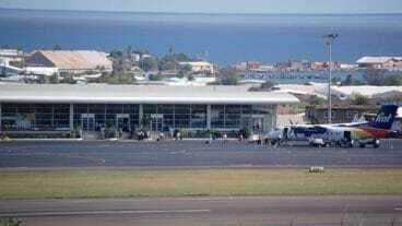 LIAT Flight At St. Kitts' Airport