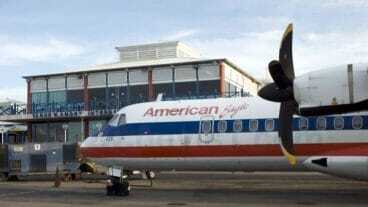 American Eagle at Nevis Airport