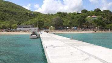 New Water Taxi Pier At Oualie Bay