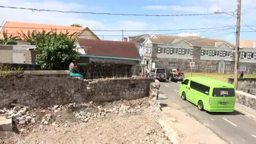 Slave Market Wall In Charlestown, Nevis