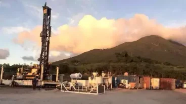 Geothermal Energy Drilling Site On Nevis