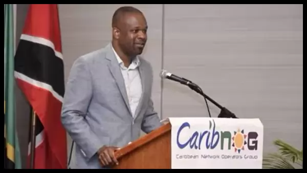 Minister Maynard speaking at the Launch of SKNIX Internet Provider Minister Maynard speaking at the Launch of SKNIX Internet Provider