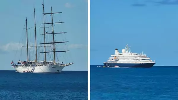 Sea Dream 1 and Star Flyer Bound For Nevis