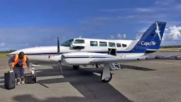 Cape Air To Nevis on a Cessna 402