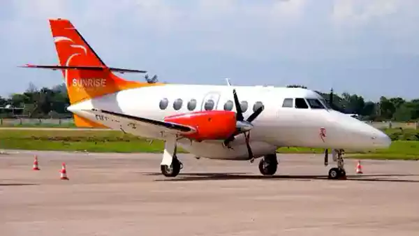 Sunrise Airways Flight to St. Kitts - Nevis Sunrise Airways Flight to St. Kitts - Nevis.