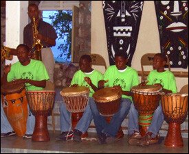 Participants At Nevis' Heartbeat Drumming Festival