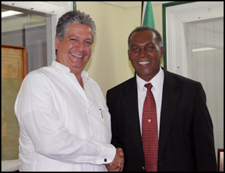 Ambassador Gonzalez and Premier Amory Ambassador Gonzalez and Premier Amory