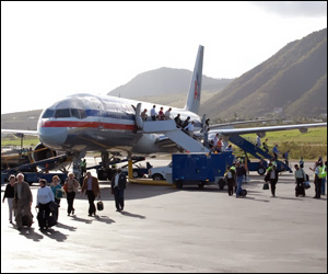 American Airlines Plane In St. Kitts