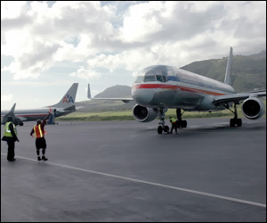 American Airlines' Jets In St. Kitts