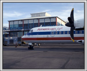 American Eagle at Nevis Airport