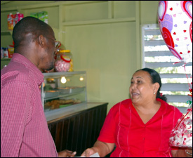 Minister Nisbett With Bambooshay Owner - Arlene Davis
