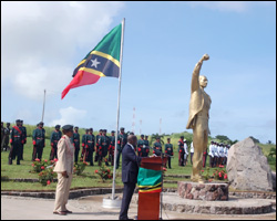 PM Douglas at Wreath Laying Ceremony