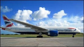 A British Airways' Boeing 777