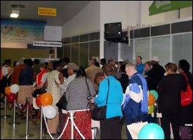 British Airways Passengers At St. Kitts Airport