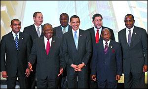 Caribbean Leaders With President Obama