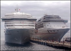 Carnival Miracle and Carnival Victory at Port Zante