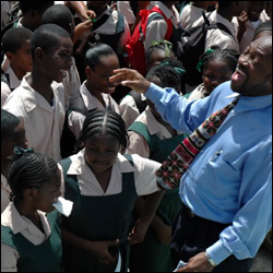 PM Douglas Cayon School Visit 2007