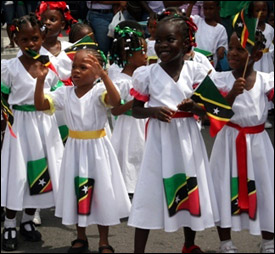 Nevis Students March In Parade