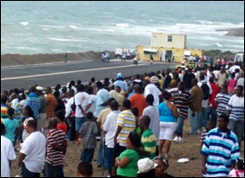 Spectators At Nevis Island's Drag Strip