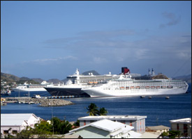 Cruise Ships Docked In St. Kitts - Nevis