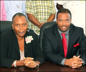 Chairman Deborah Tyrell and Minister Brantley