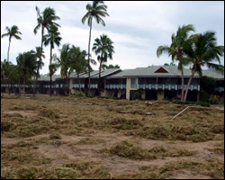 Four Seasons Resort's Beach After Hurricane Omar