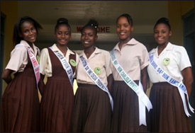 Gingerland Secondary School Pagent Contestants