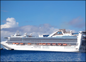 The Grand Princess - Off St. Kitts