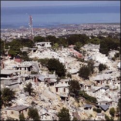 Buildings Destroyed In Haiti By Earthquake