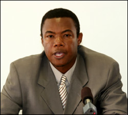 Nevis' Junior Minister of Trade - Dwight Cozier