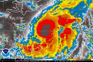 Satellite Image of Hurricane Omar