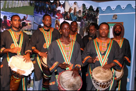 IAfrikana Drummers Perform IN Nevis