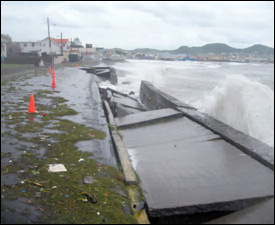 Irish Town Bay Road Closed To Traffic