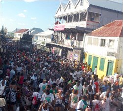 Revelers Celebrate On Jouvert Morning