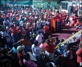 Labour Party Meeting In West Basseterre