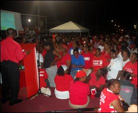 Labour Rally In West Basseterre