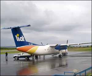 LIAT Flight At Nevis' Airport