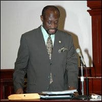 St. Kitts - Nevis Labour Minister - Sam Condor