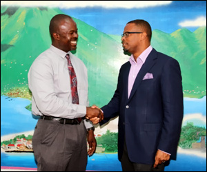 Greg Phillip - Nevis Tourism CEO (L) Greg Phillip - Nevis Tourism CEO (L)