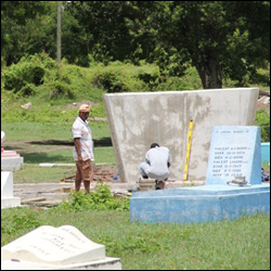 MV Christina Memorial Under Construction