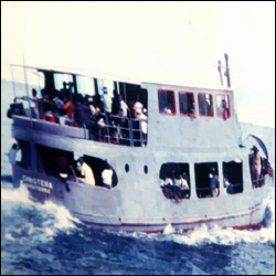 The M.V. Christena at Sea