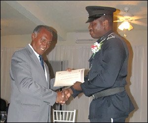 Premier Amory Congratulates Constable Charles