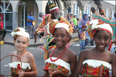 Children At Nevis Culturama 2012 Opening