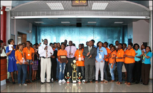 A Victorious Debate Team Arrives In Nevis