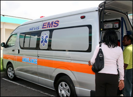 Nevis Island's New Ambulance