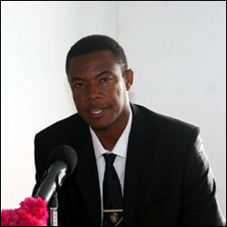 Nevis Minister of Trade - Dwight Cozier